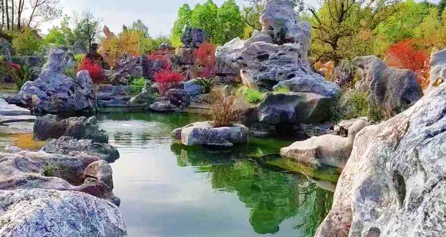 昆山假山喷泉